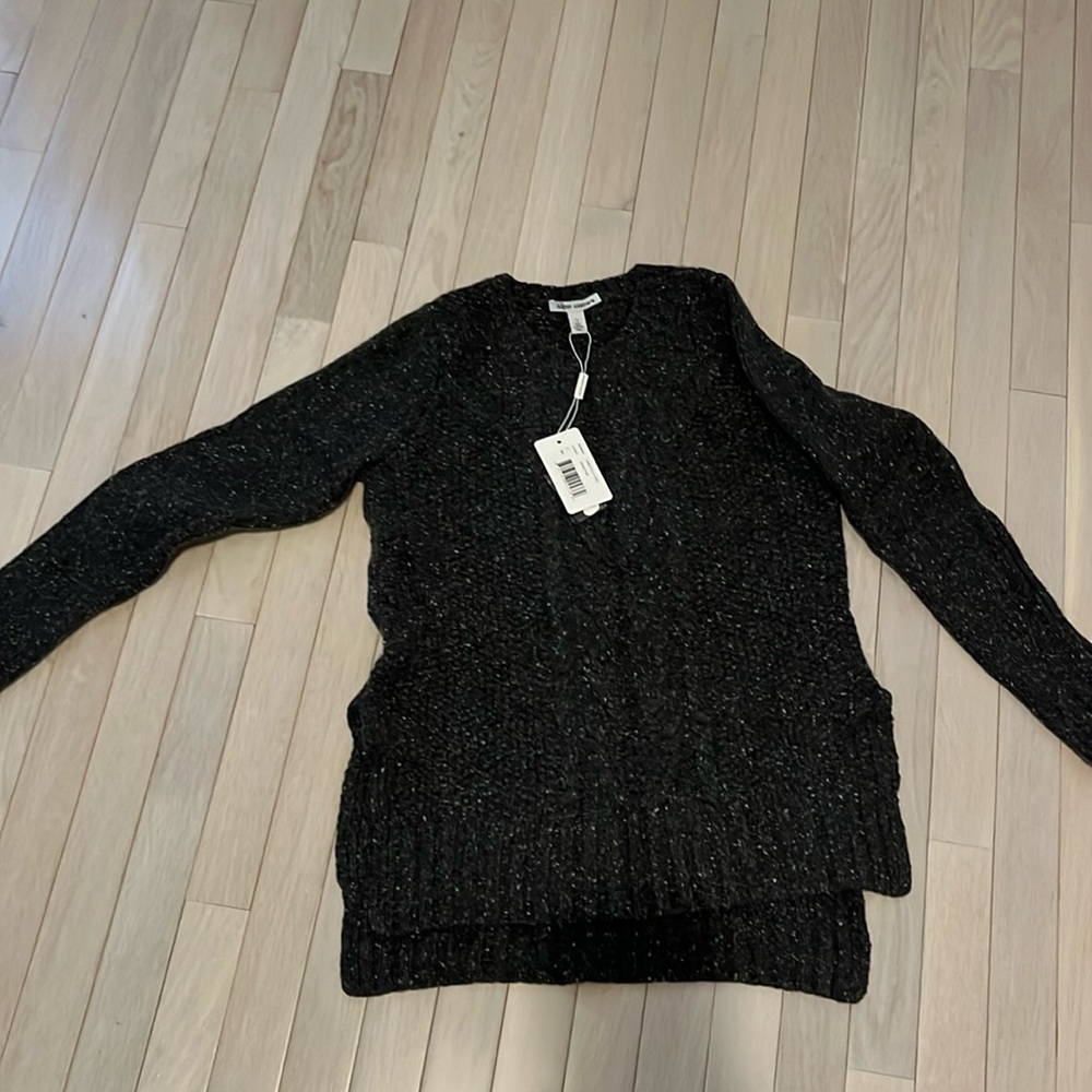 Autumn cashmere 100% cashmere thick cable knit sweater size s new with tags